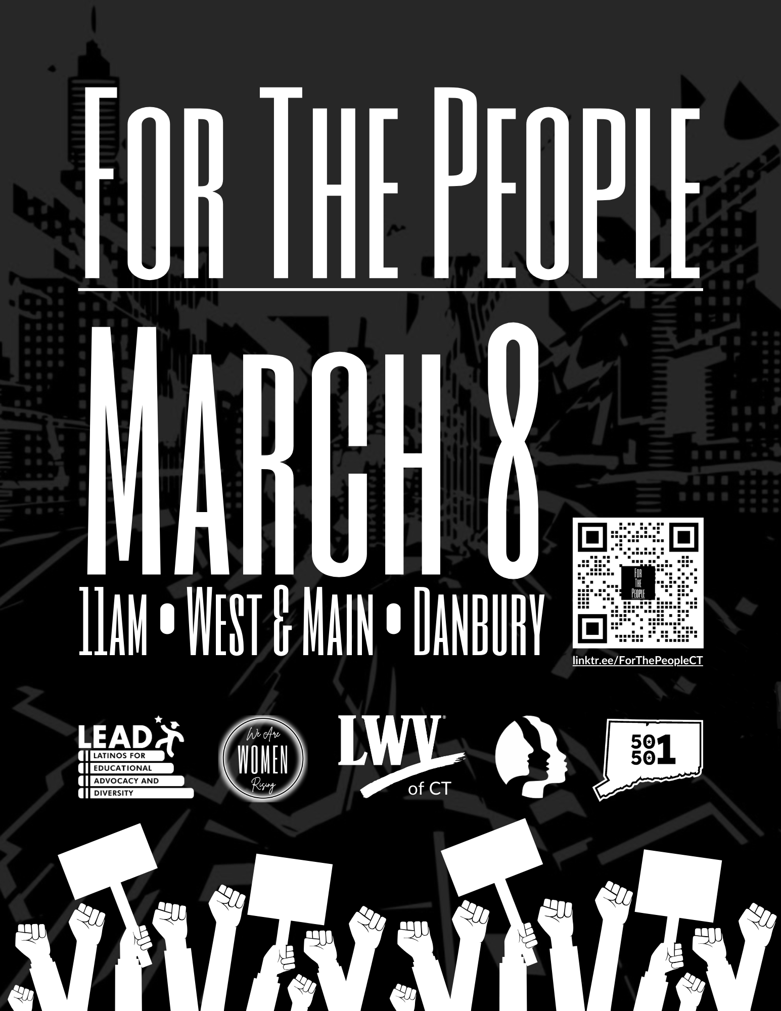 For The People March 8 11 am west & main danbury