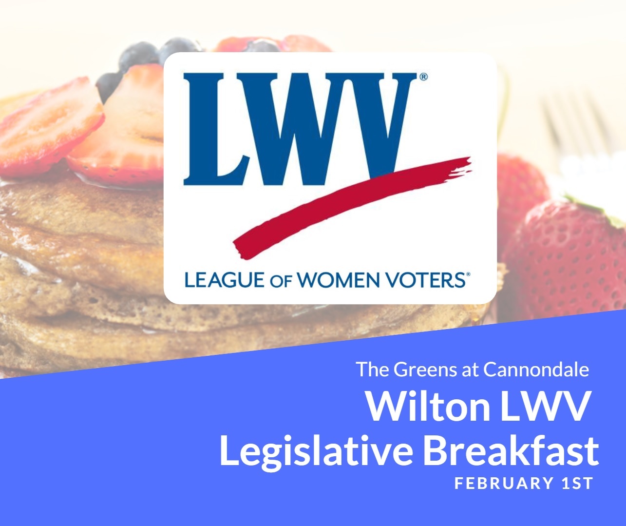 Wilton League of Women Voters Legislative Breakfast Image