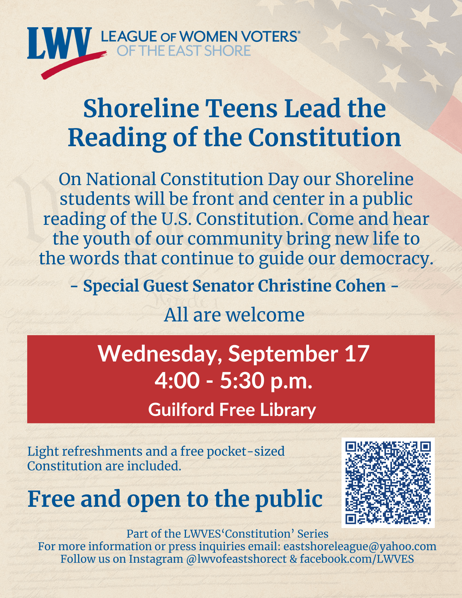 LWVES Constitution Event