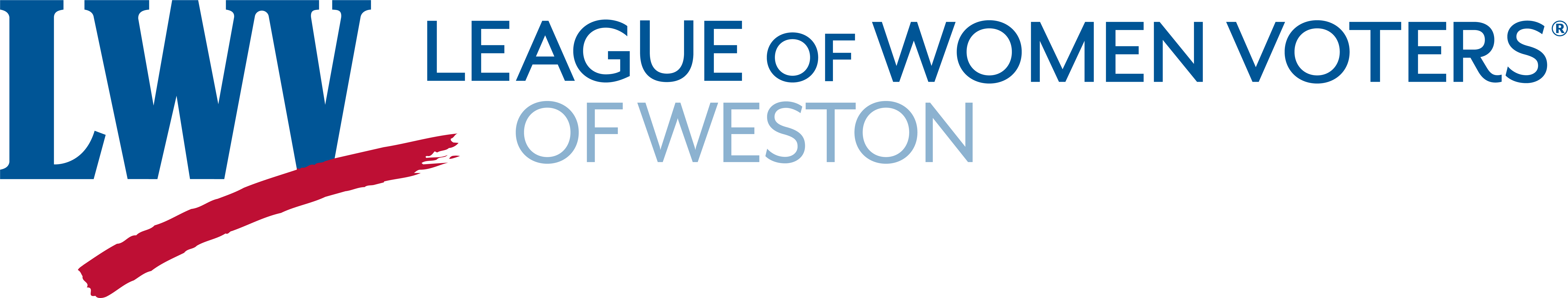 LWV Weston Local League Logo