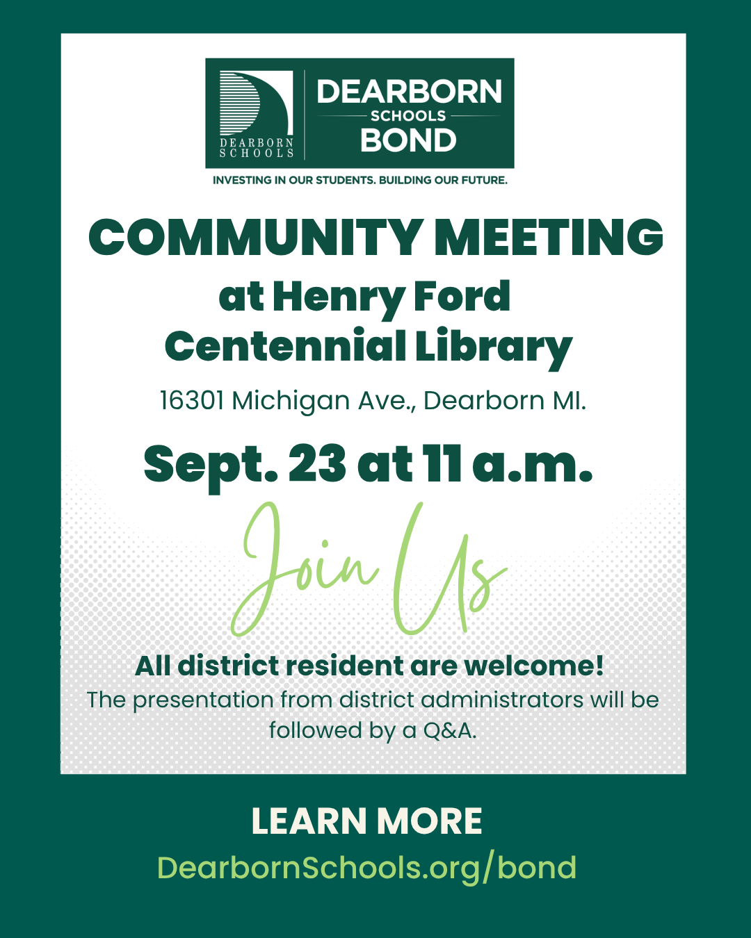 bond talk at centennial