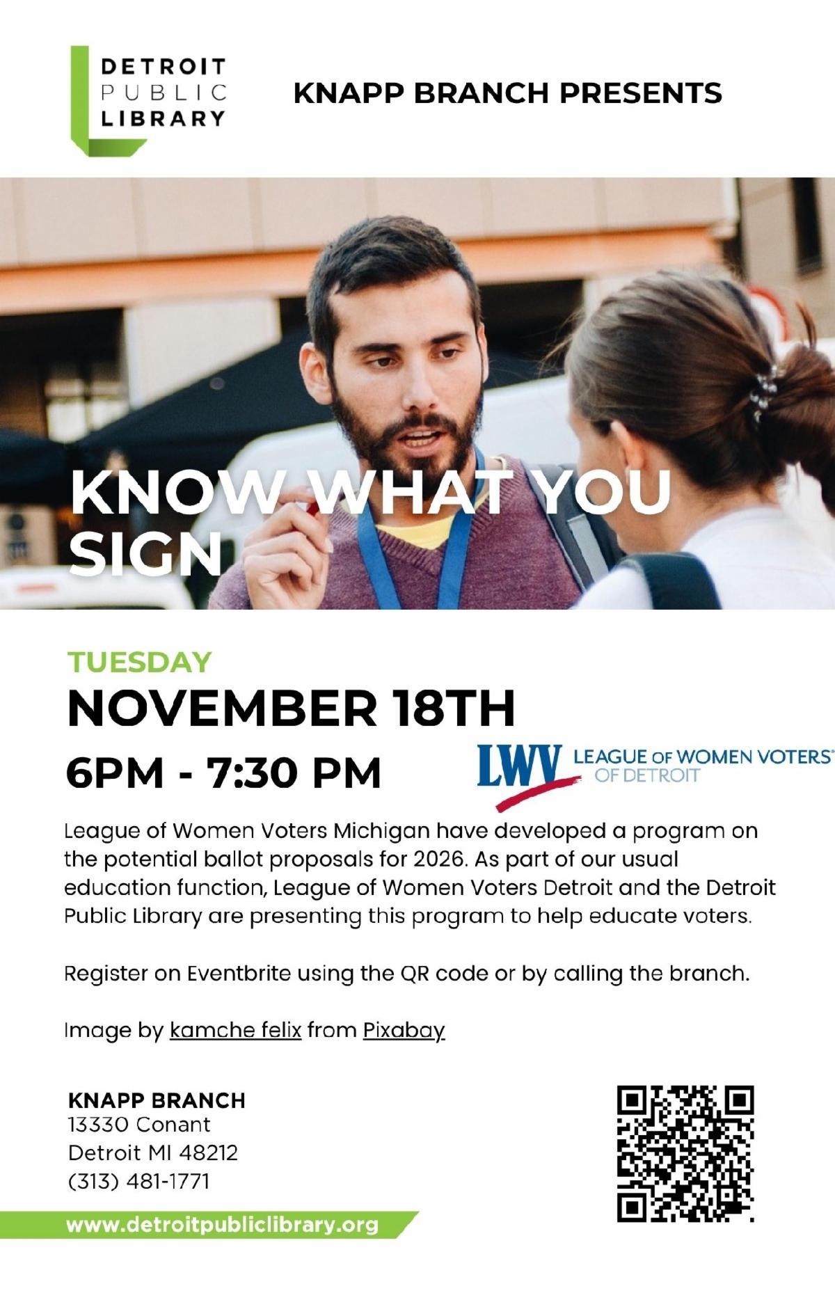 Detroit LWV 11/18