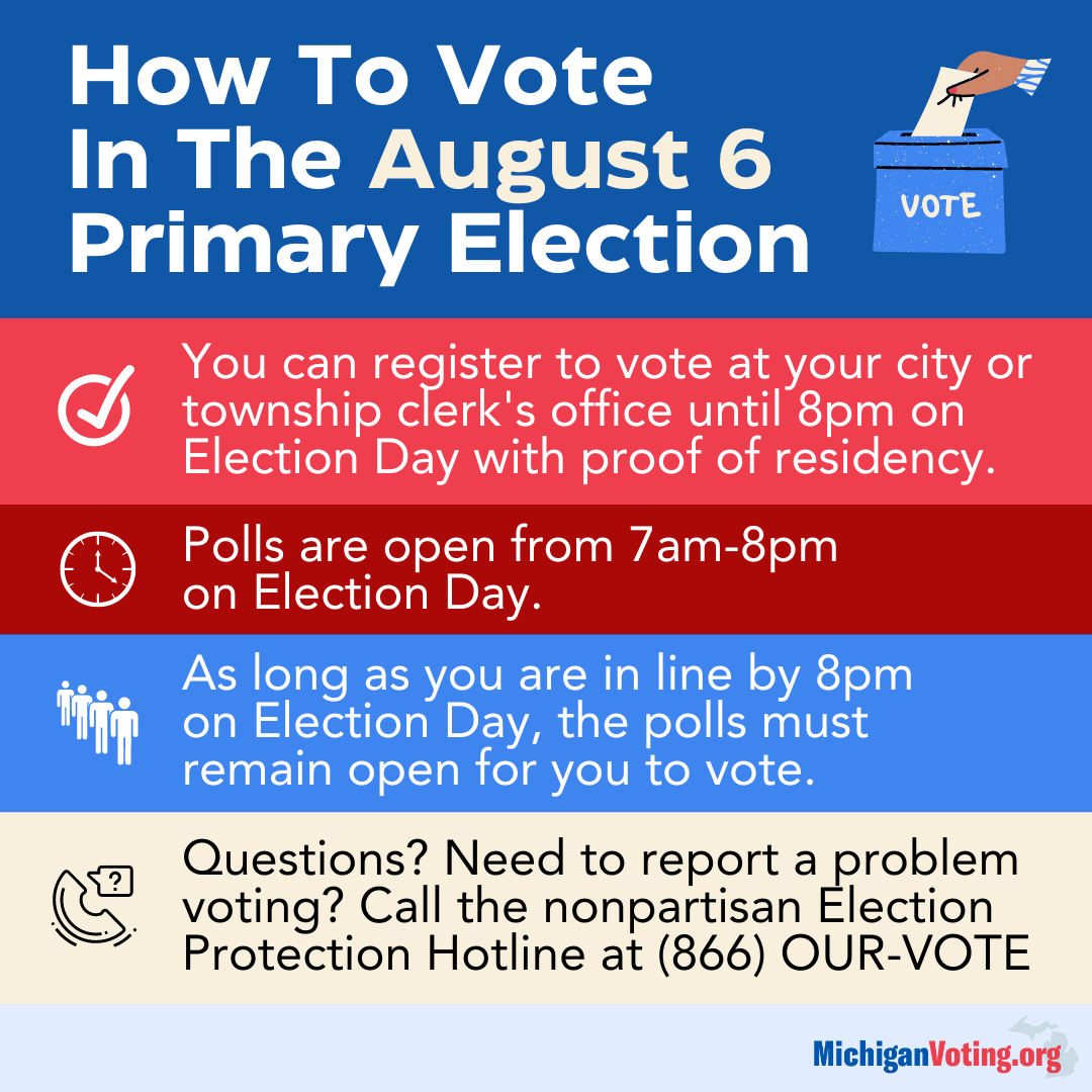 HOw to Vote in August primary