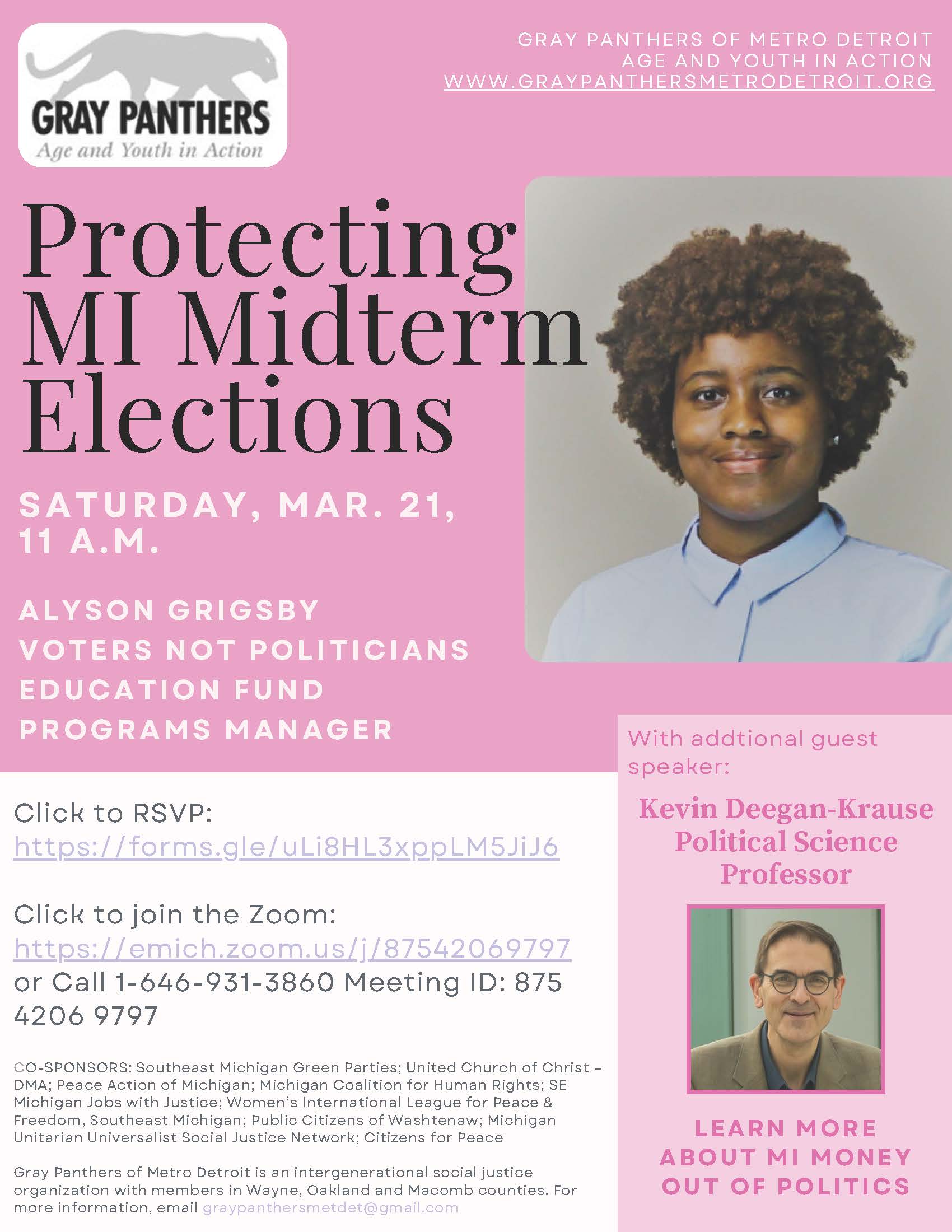 Gray Panthers March 21