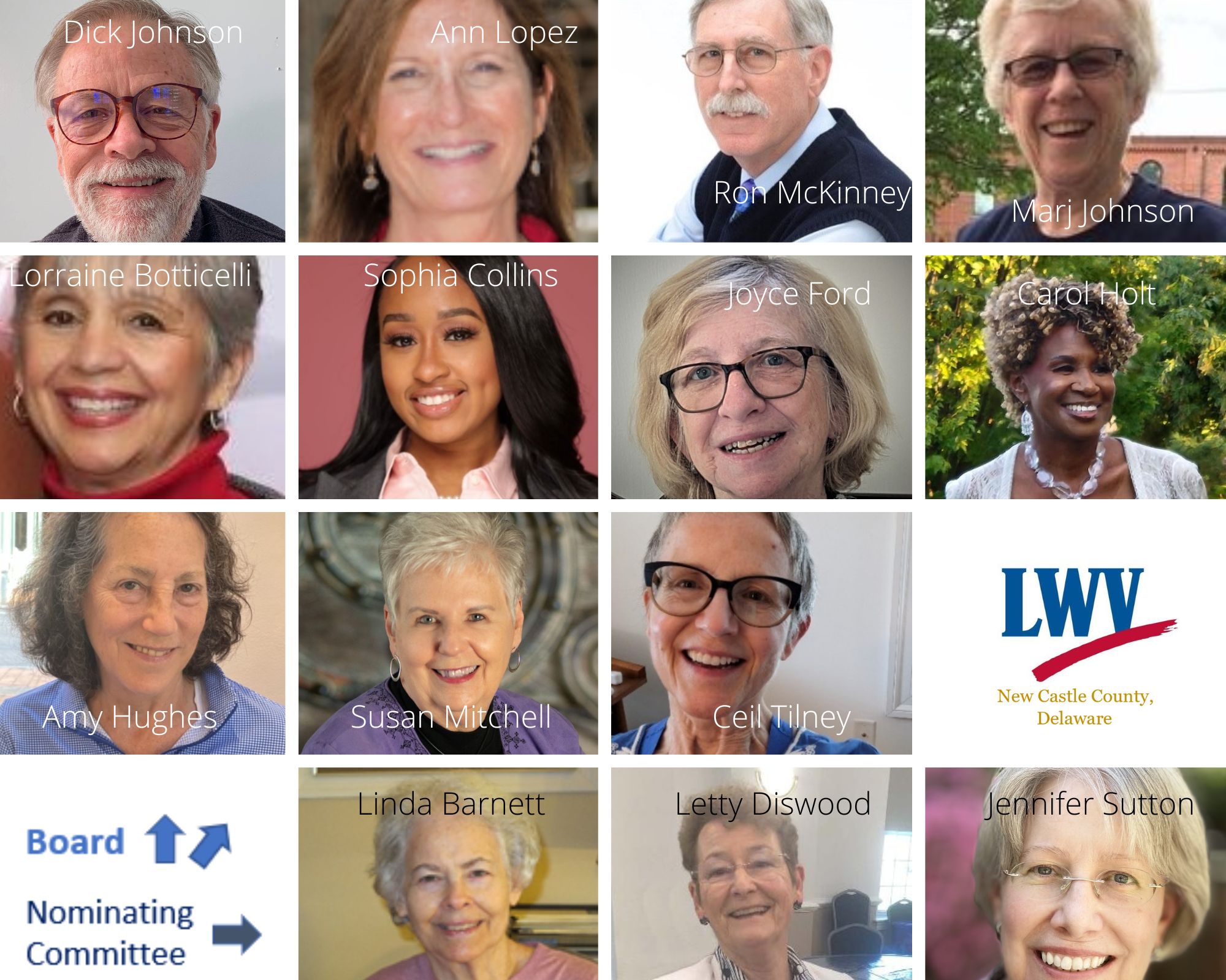 LWVNNC Board Members 2025