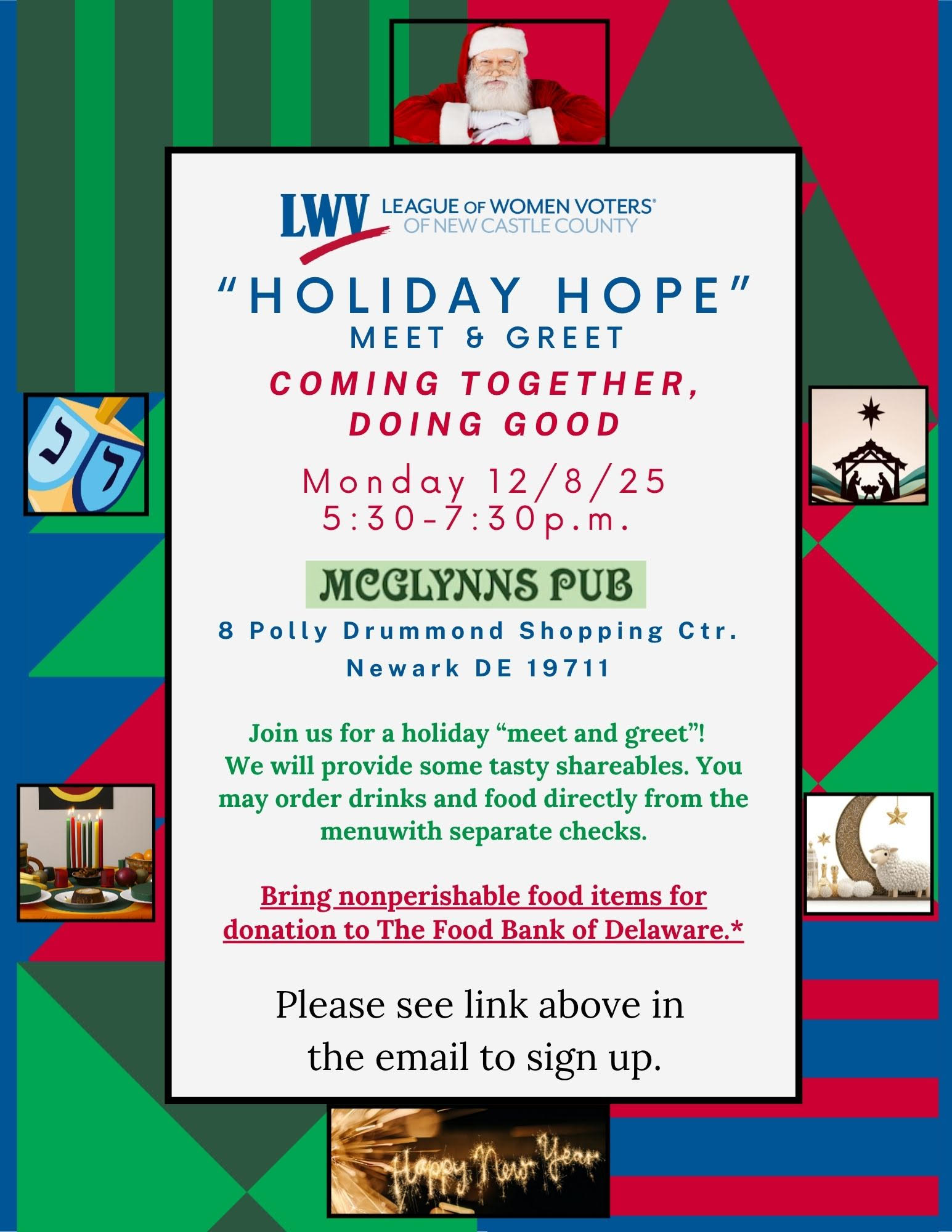 Holiday get together December 8th 2025