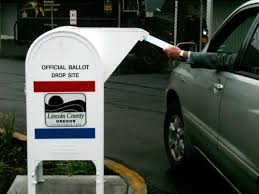 Drive-by ballot drop-off box
