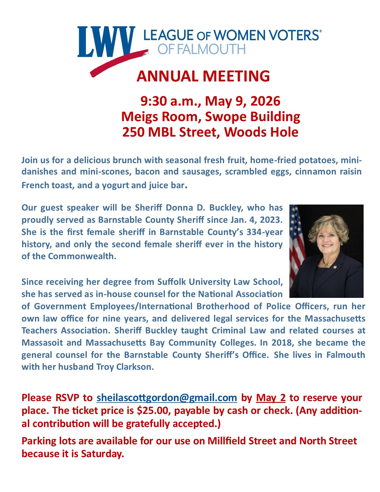 Annual Meeting Flyer