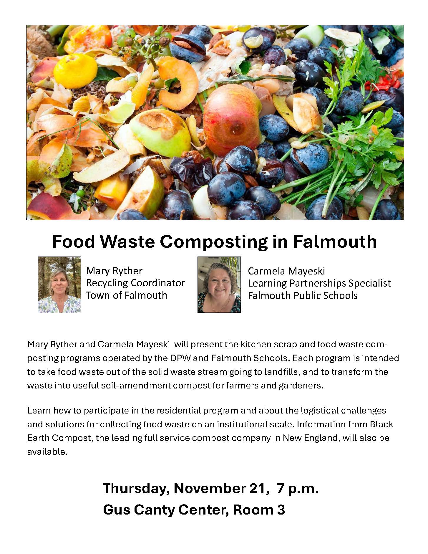 Poster about Food Waste Composting event