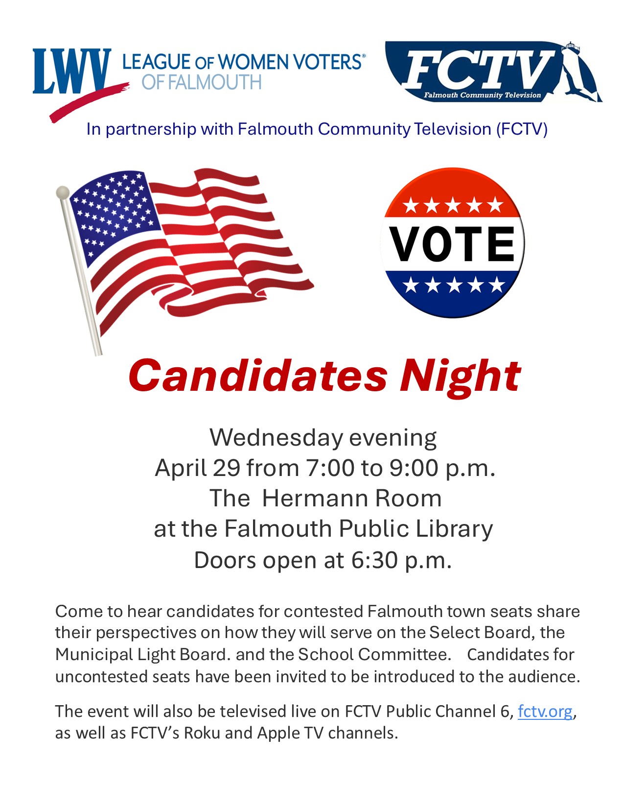 Candidates Night announcement
