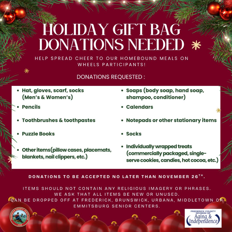 Holiday Donation Needed