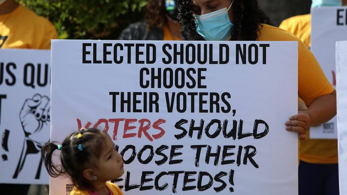 redistricting protest picture