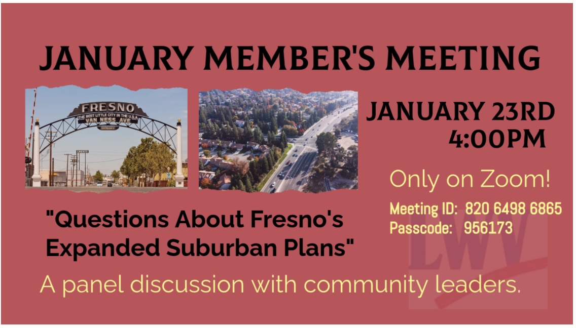 January Meeting Information