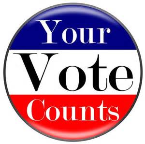 your vote counts button