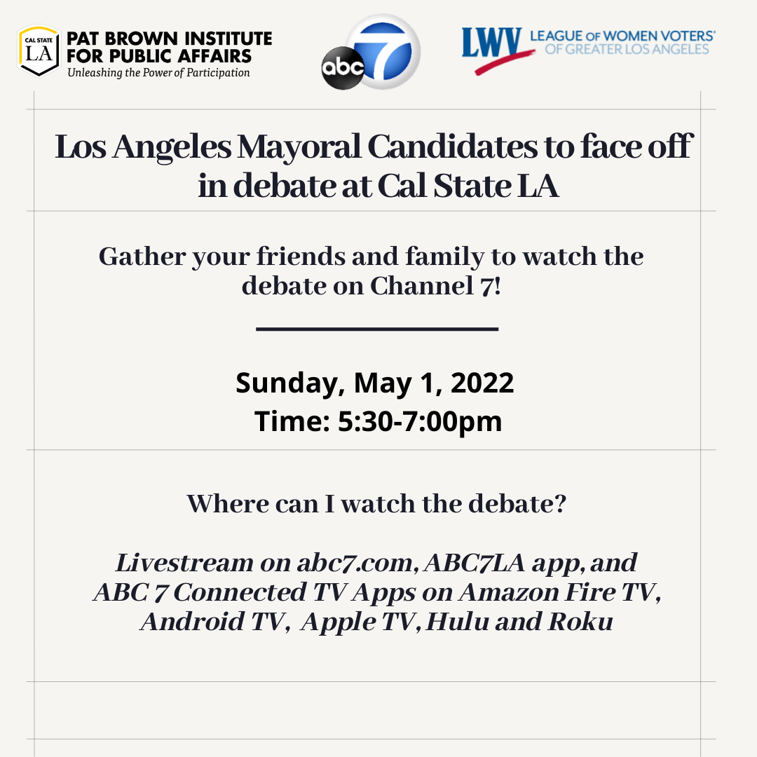 LA Mayoral Candidate Flyer