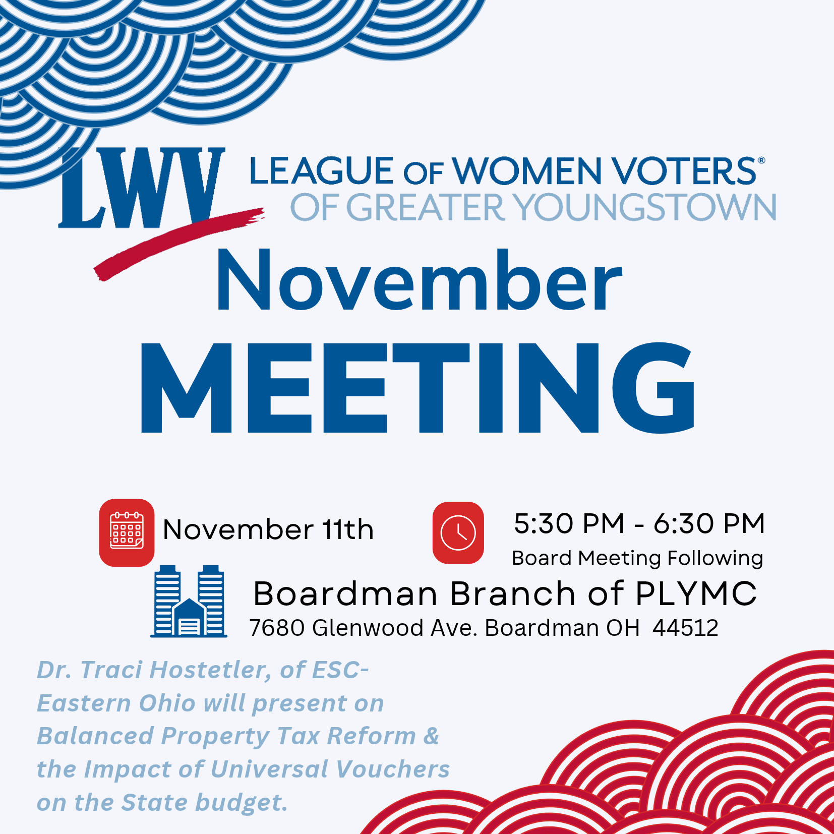 Nov 26 Meeting Notice