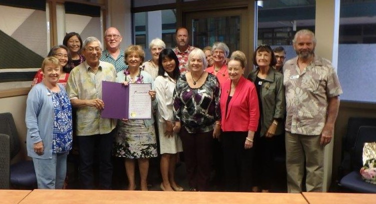 LWVHC Proclamation by Mayor Harry Kim on League's 100th Anniversary