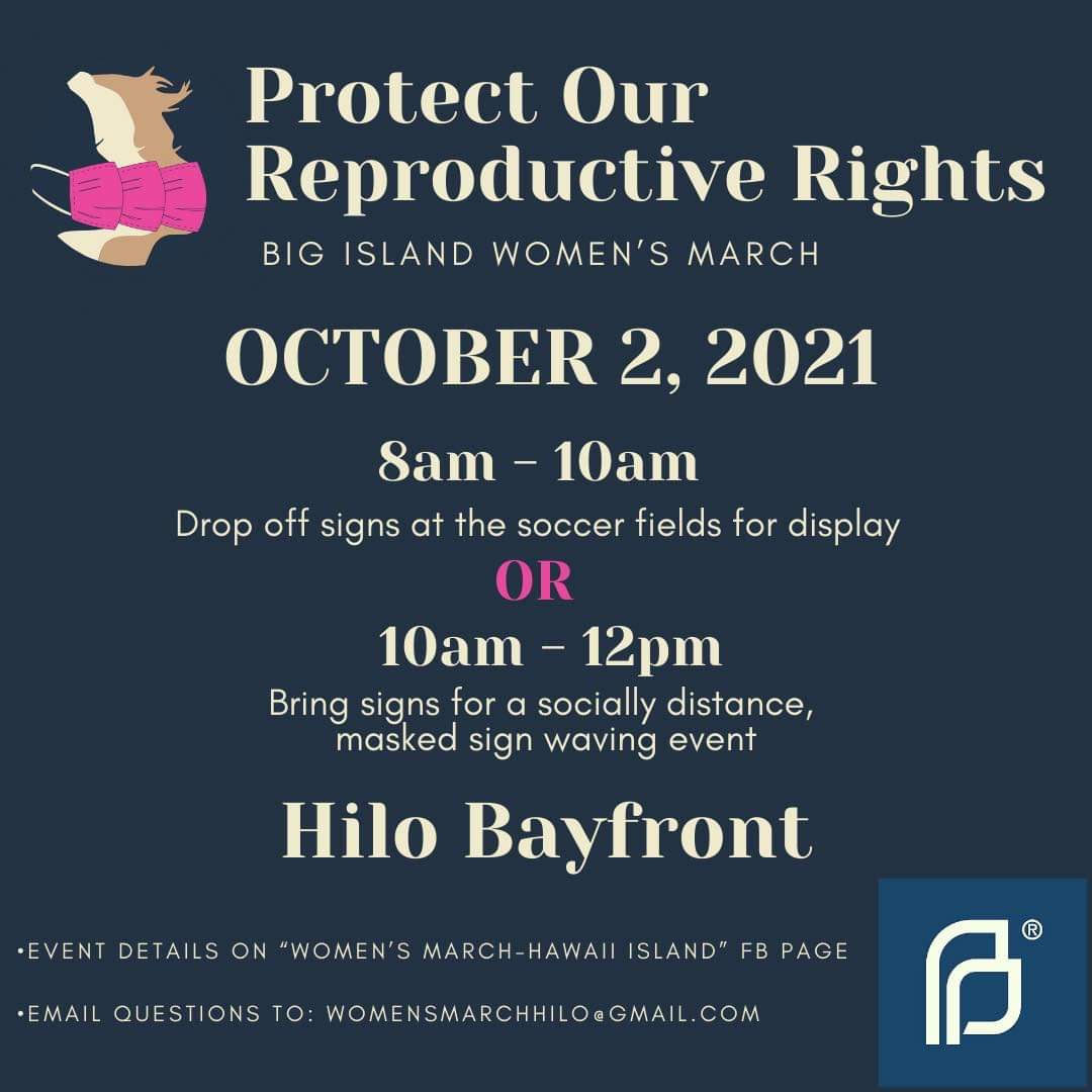 2021 Big Island Women's March - Hilo