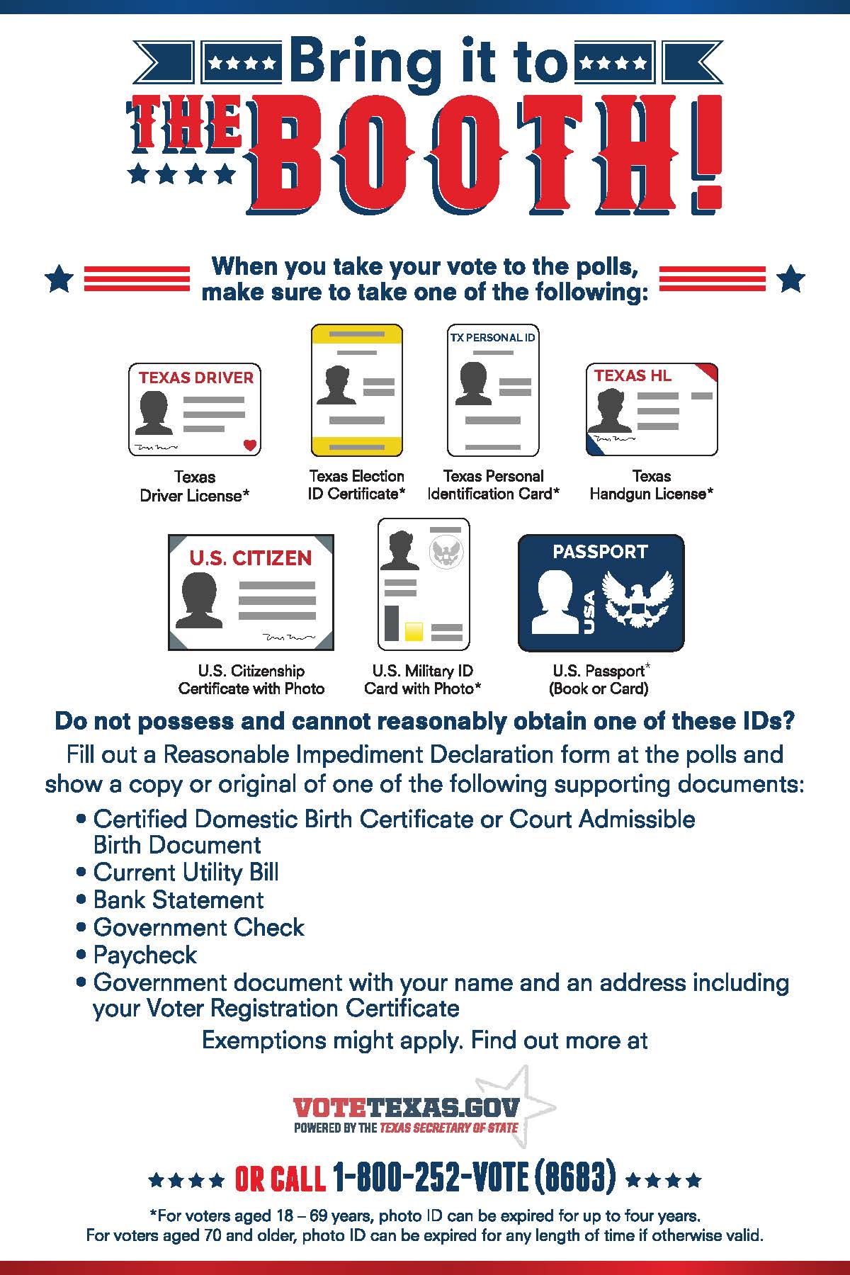 Voter ID required for Texas Voters picture