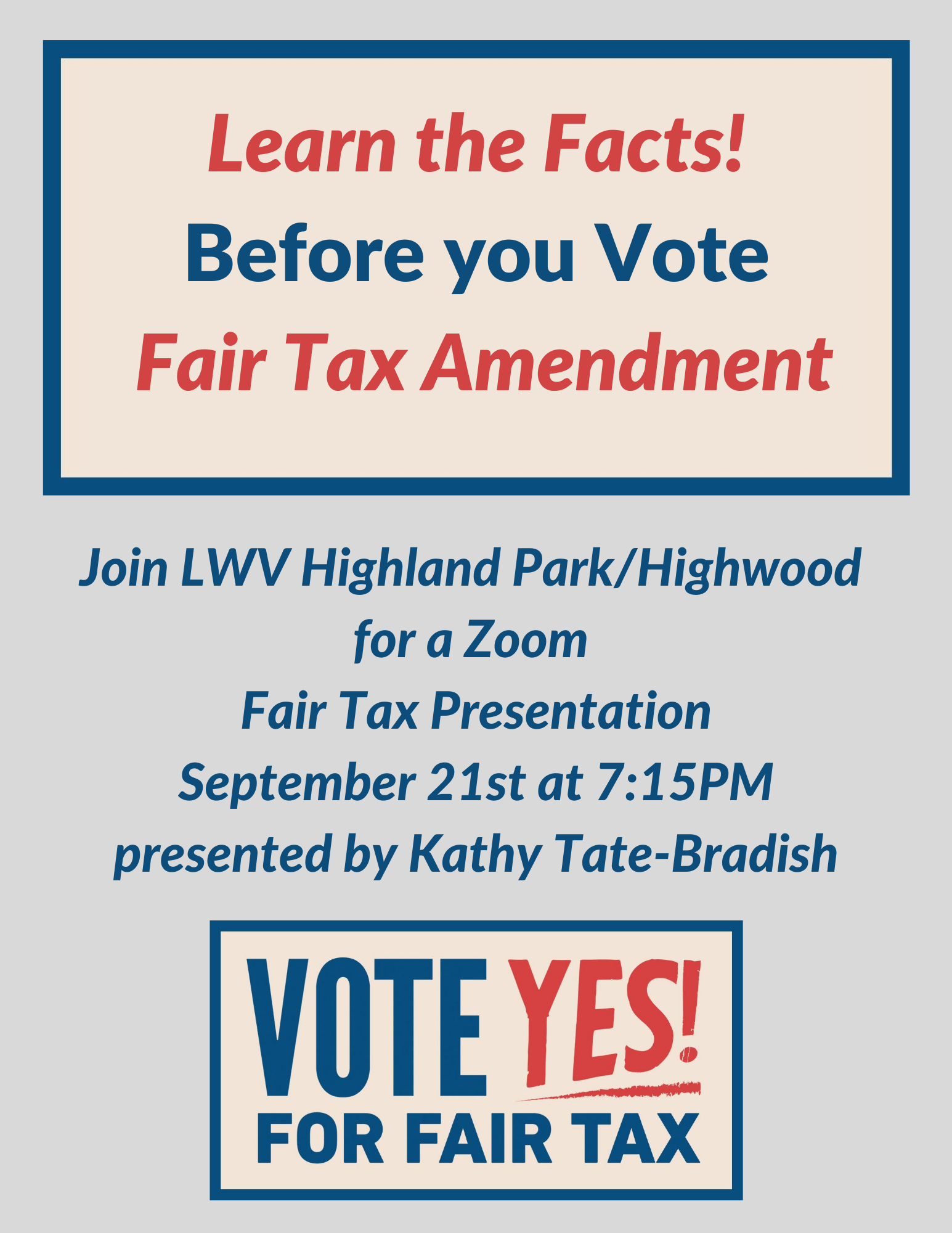 LWVHP/HWD Supports Illinois Fair Tax Amendment MyLO