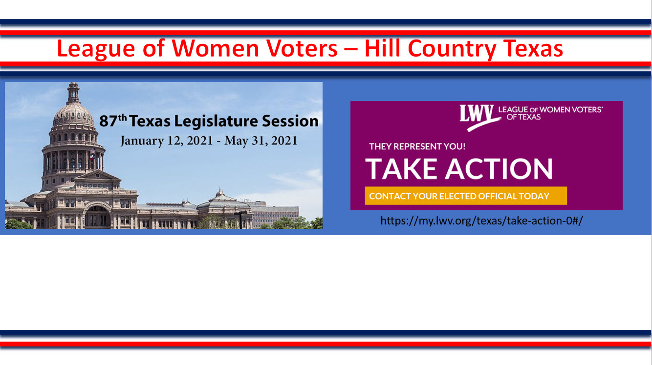TAKE ACTION - Write elected officials, letters to the editor