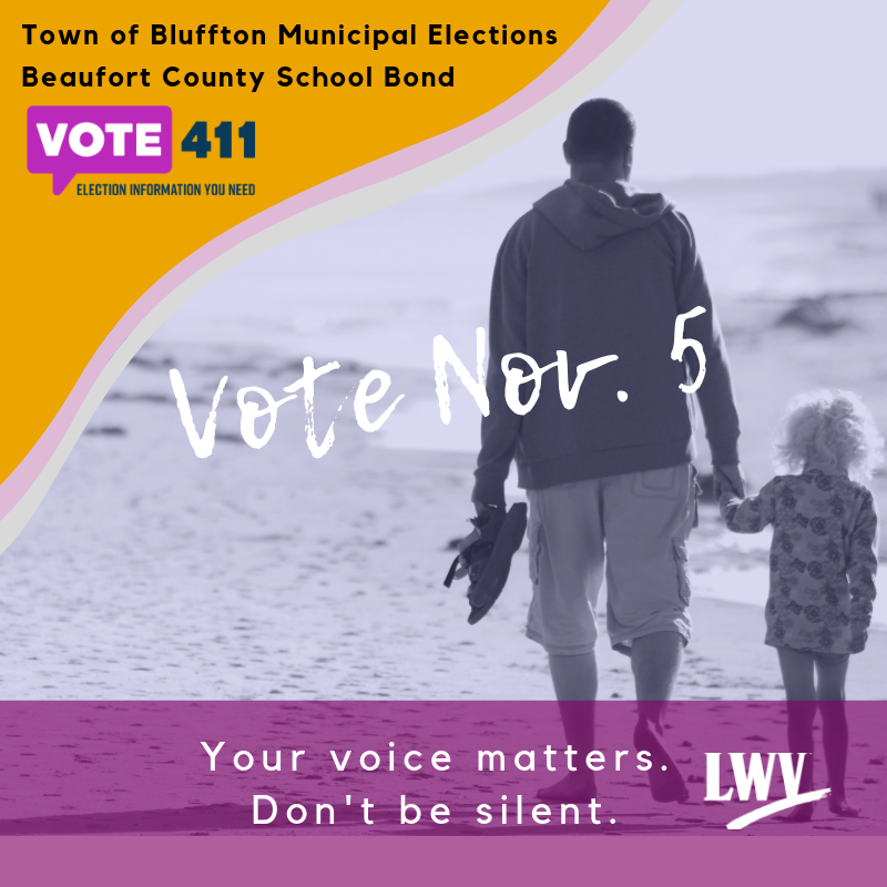 vote Nov. 5. Your voice matters. Don't be silent. ee