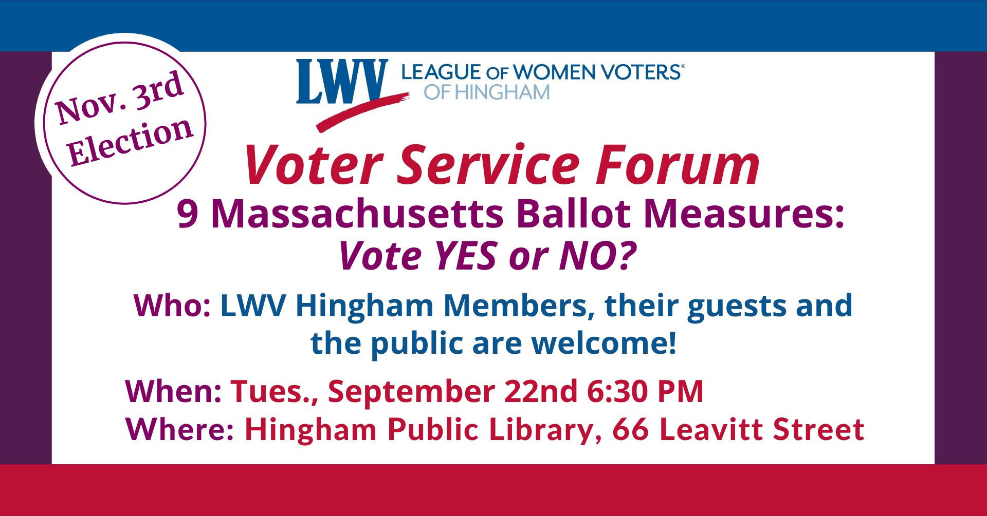 9 Ballot Questions Event