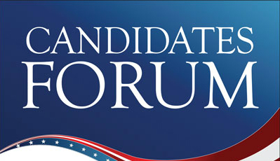 candidate forum graphic
