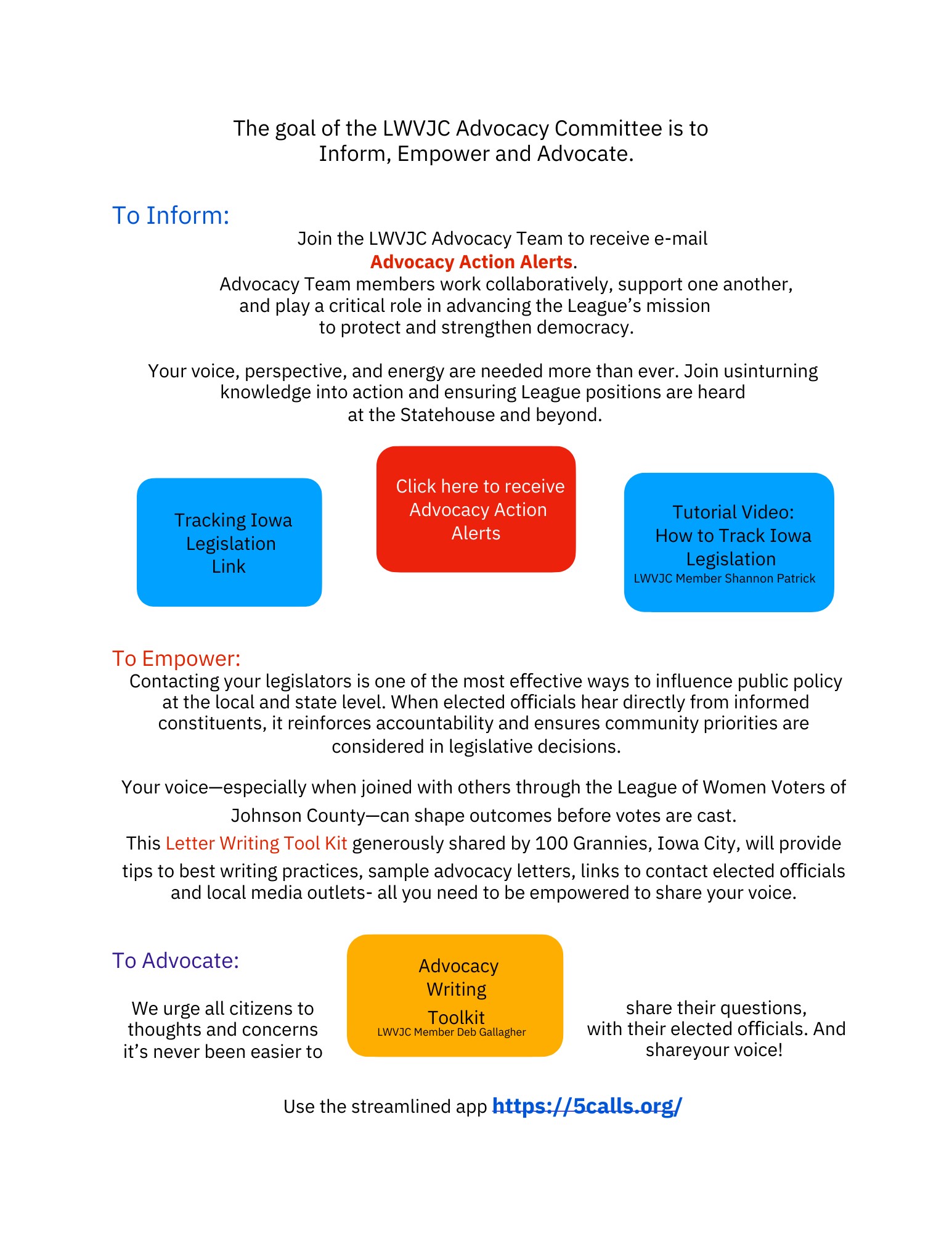 Advocacy   Action    Alert