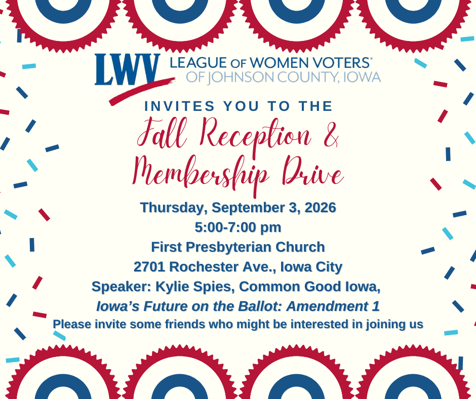Fall Reception and Membership Drive