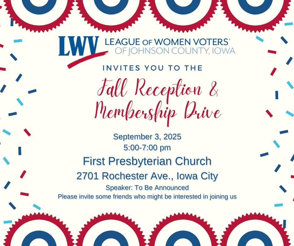 Fall Reception and Membership Drive