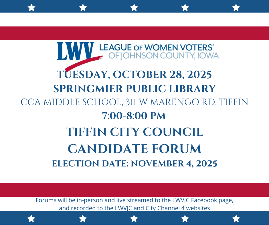 Candidate Forum, Tiffin City Council