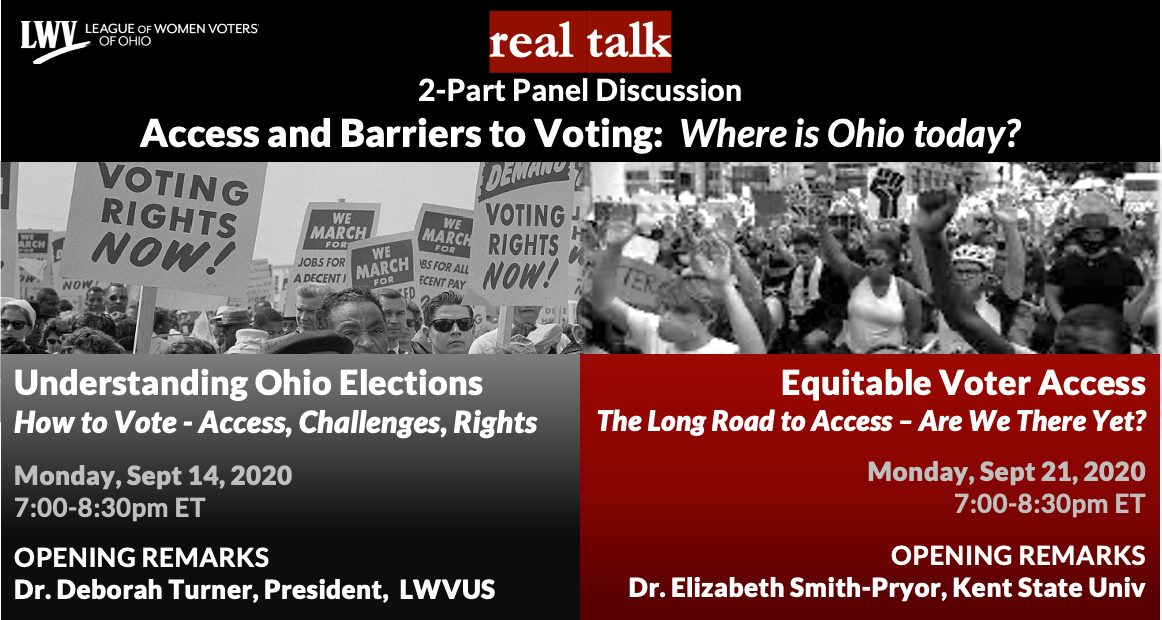 Real Talk Access and Barriers to VOting Where is Ohio Today Real Talk Access and Barriers to Voting Where is Ohio today?