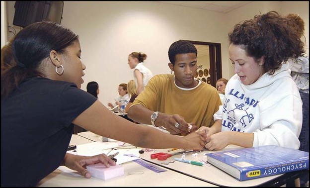 Minority students in the classroom