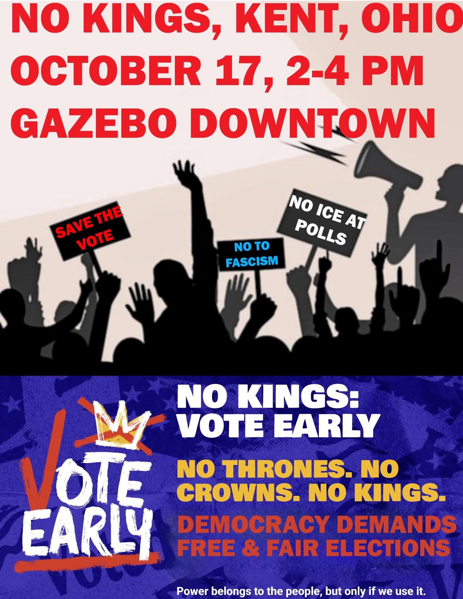 No Kings: Vote Early Rally Oct 17 2026