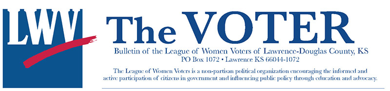 Lawrence League's VOTER masthead