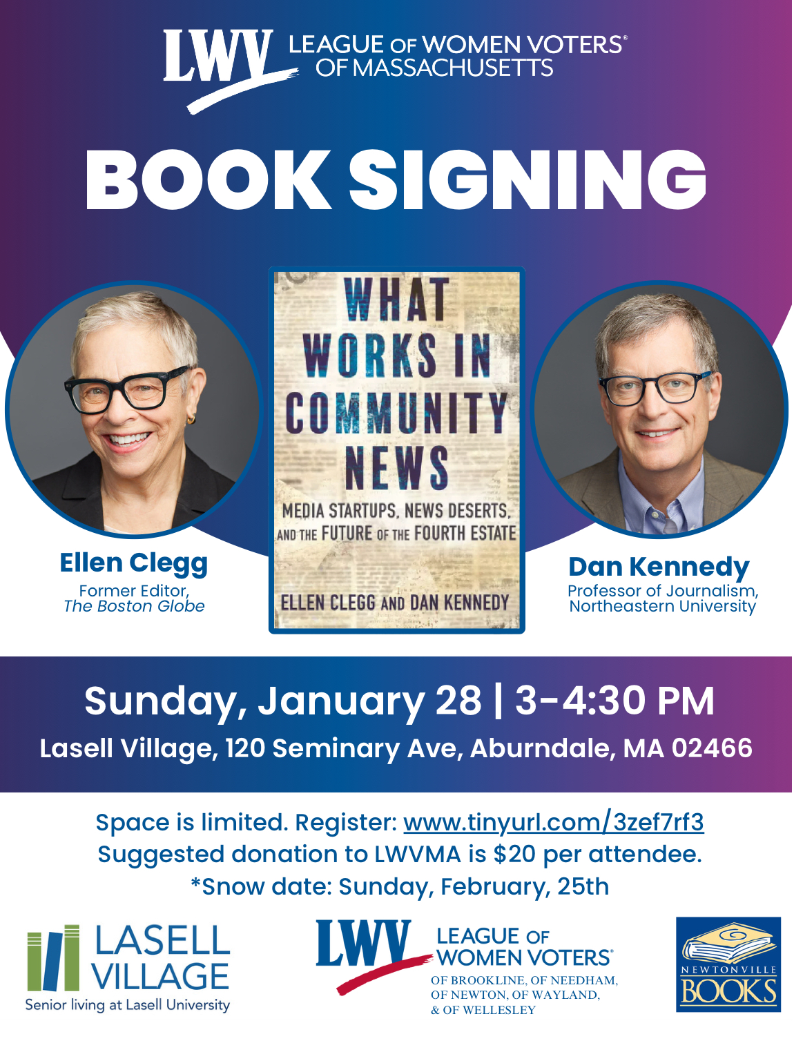 Ellen Clegg and Dan Kennedy Book Signing