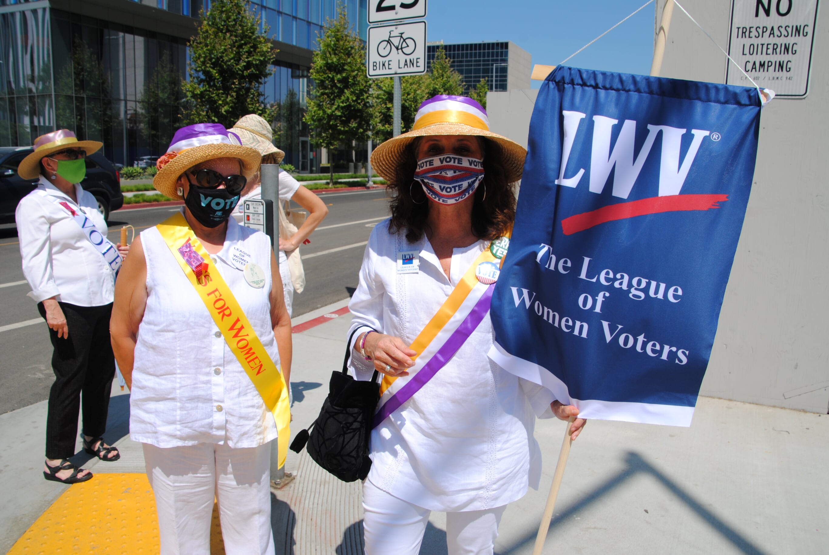 LWV Participates in Suffrage 100 Event 8-26-2020
