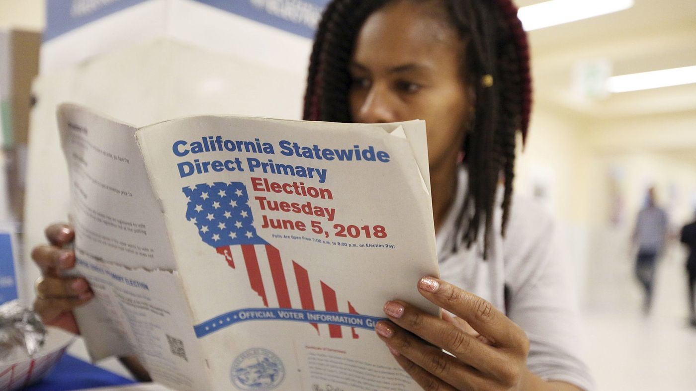 CA (LA County) Voter reading Sample Voter Guide