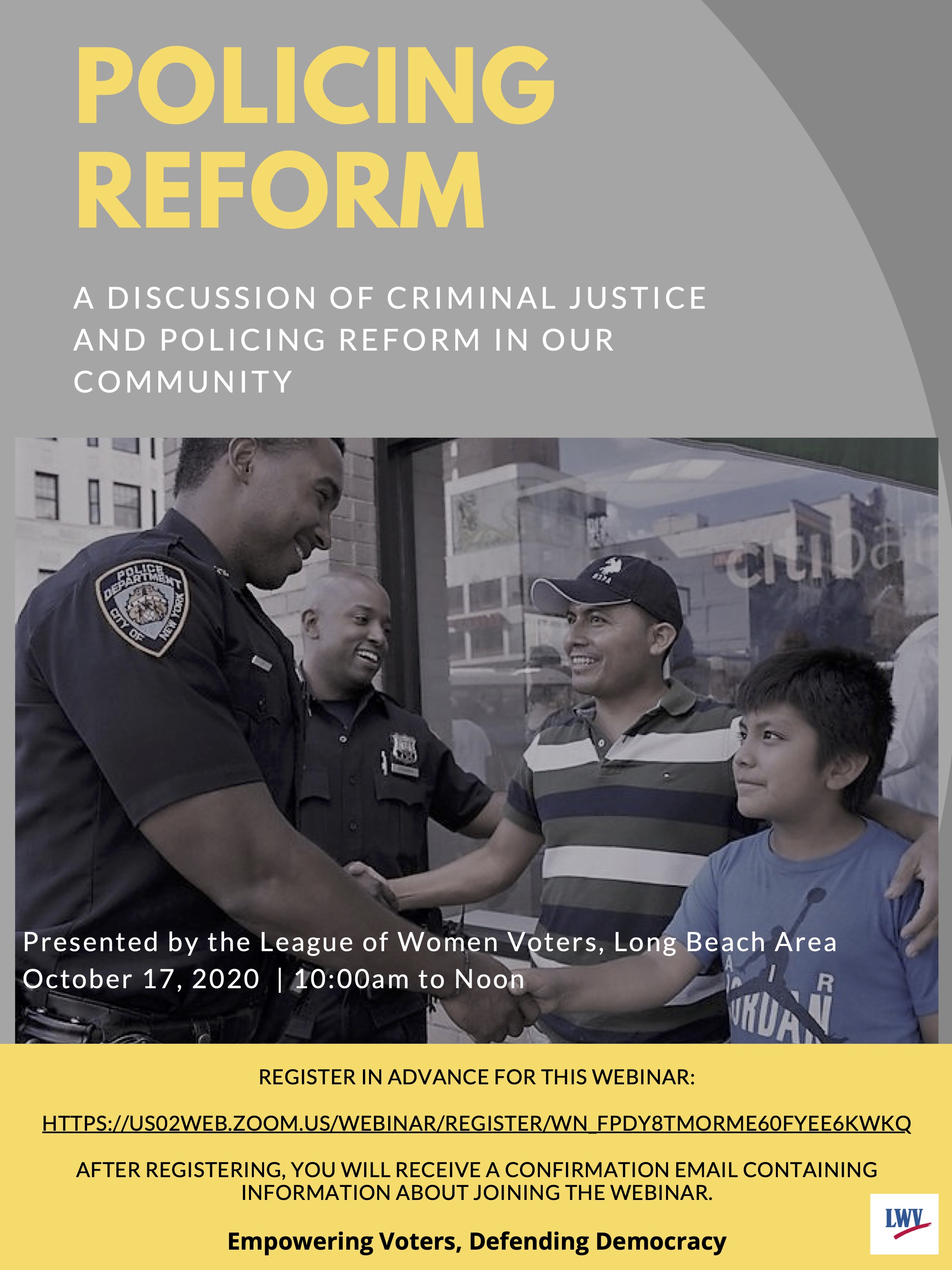 Police Reform Event Oct 2020
