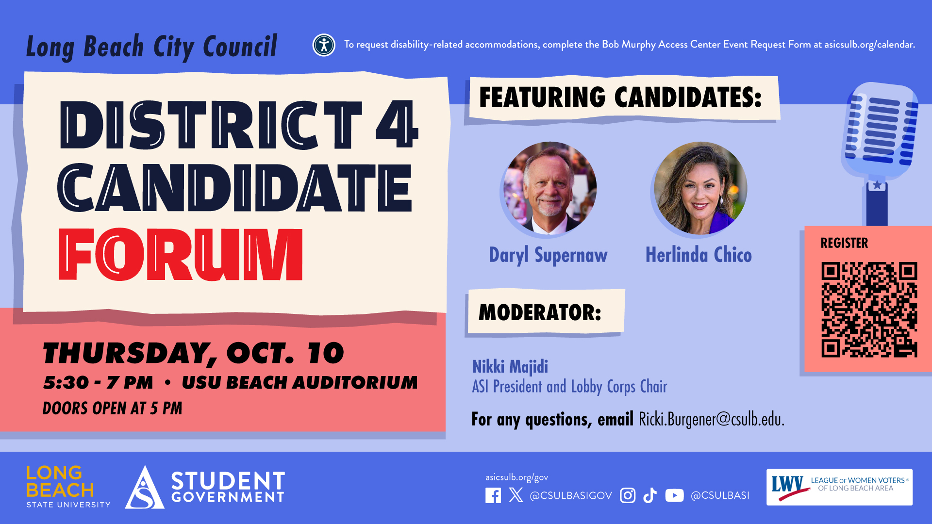 District 4 Candidate Forum Flier