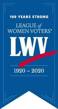 League of Women Voters 100 Year celebration logo