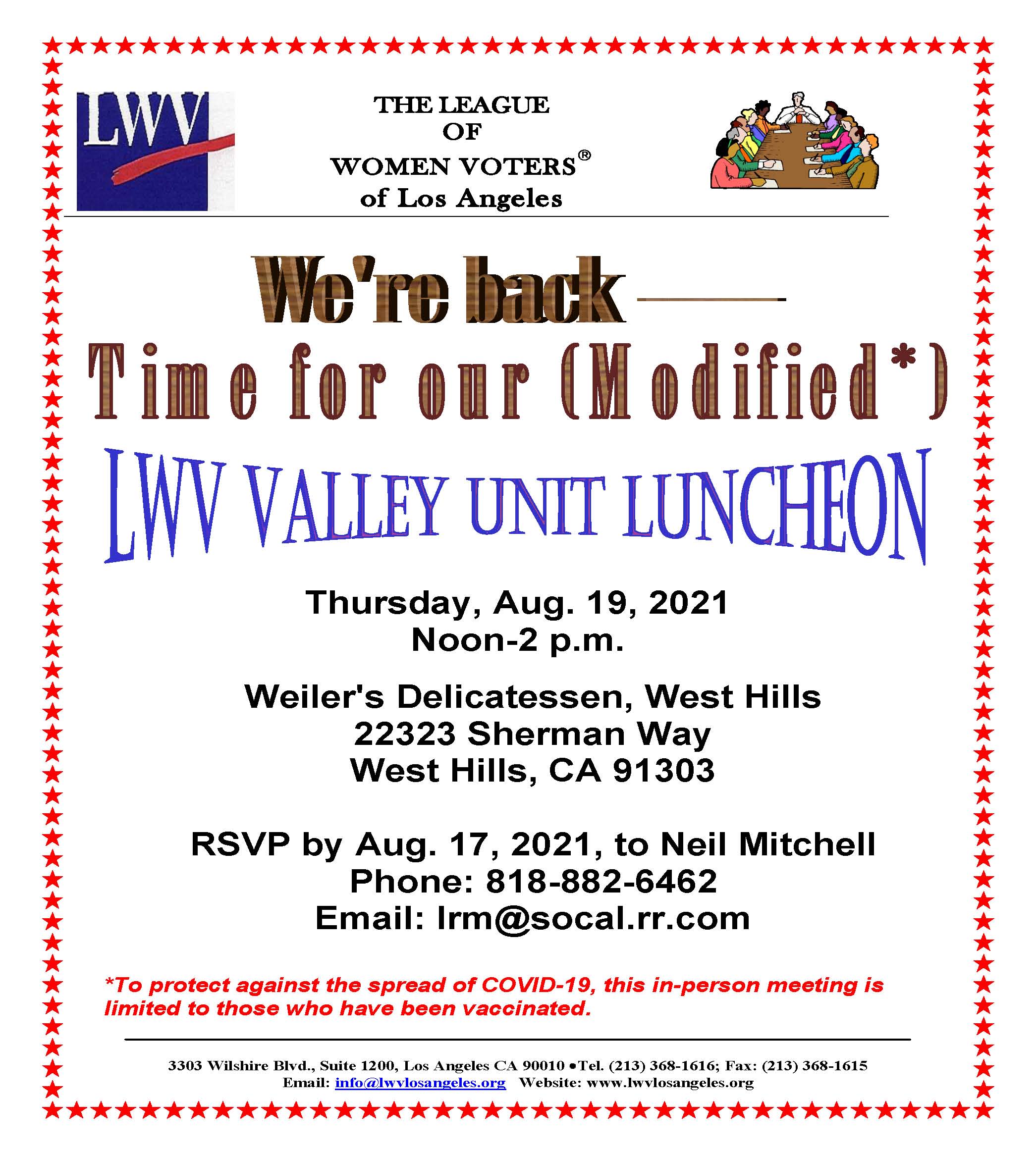 LWV Valley Unit Luncheon