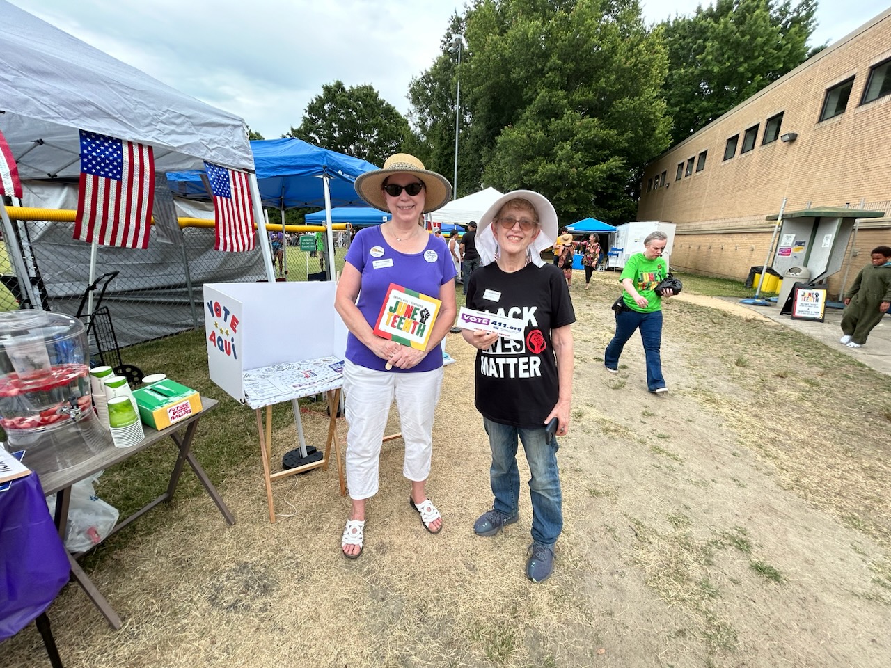 Juneteenth Voter Reistration at Hargraves Center in Durham