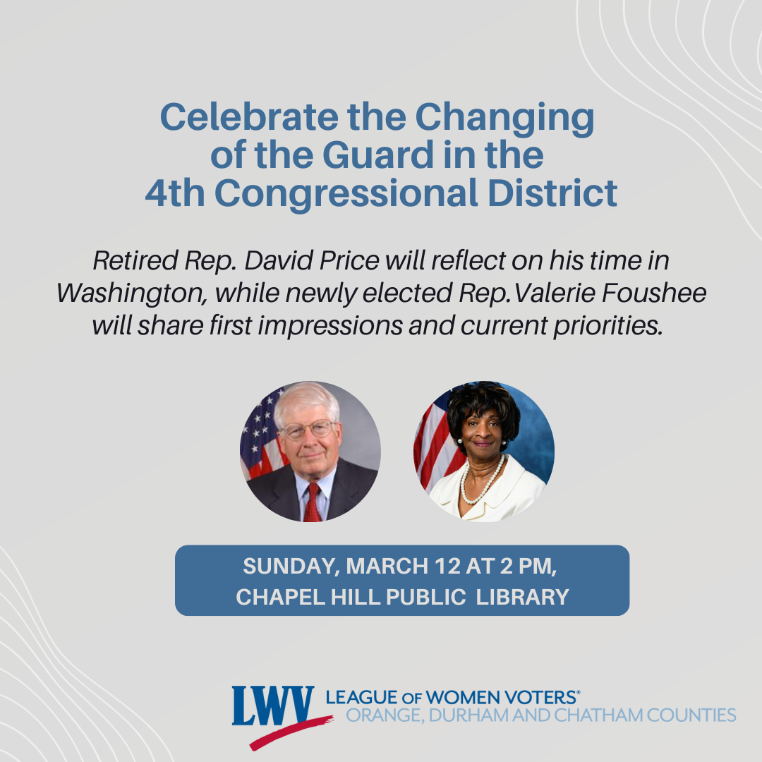 David Price & Valerie Foushee Event