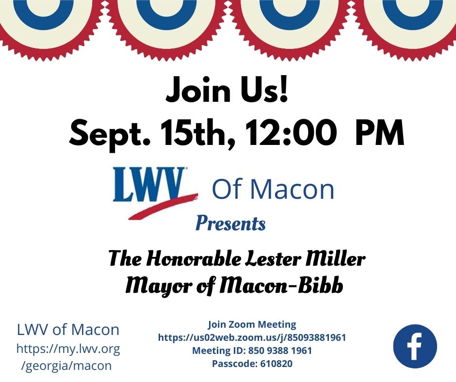 LWV of Macon September Meeting