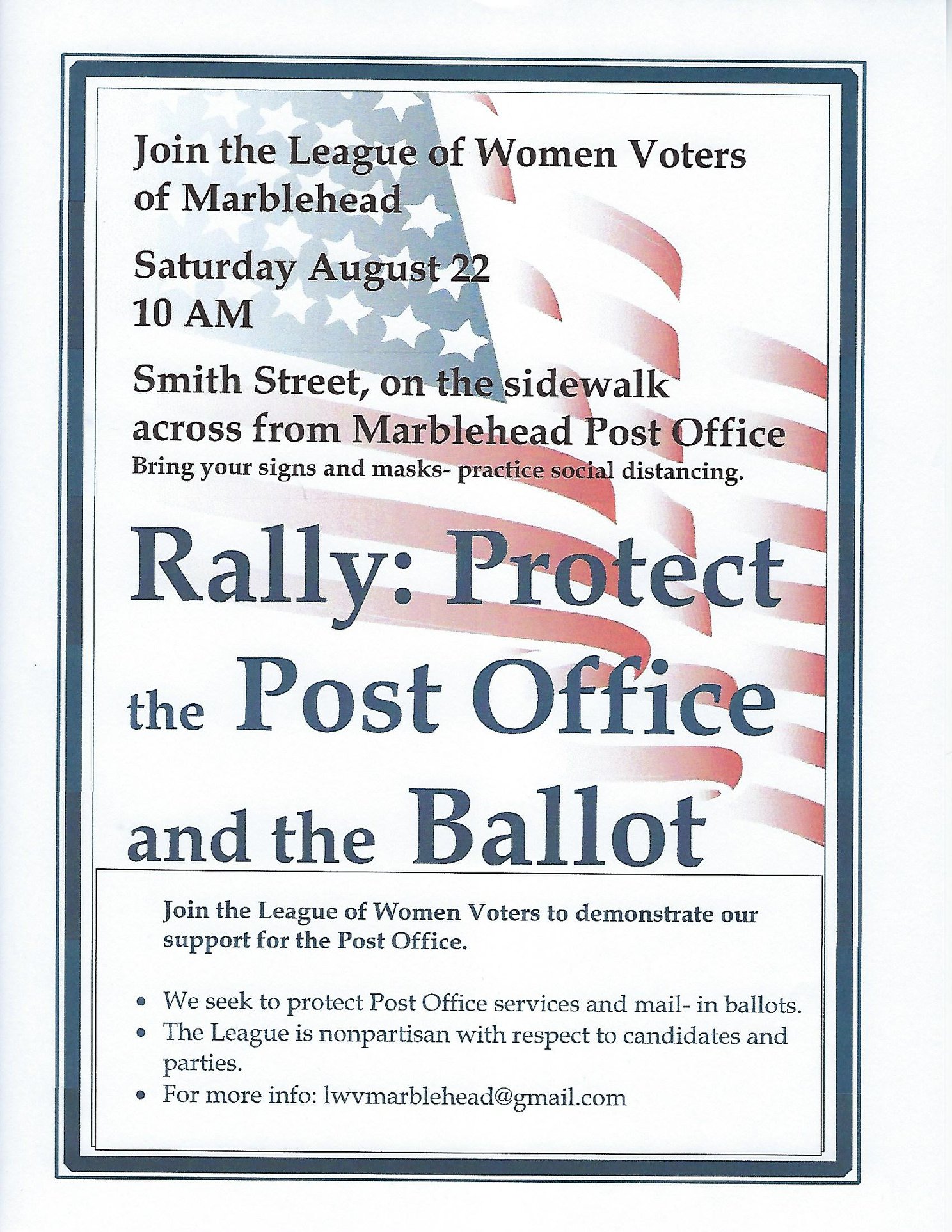 Protect the PO Rally  Aug 22 10am