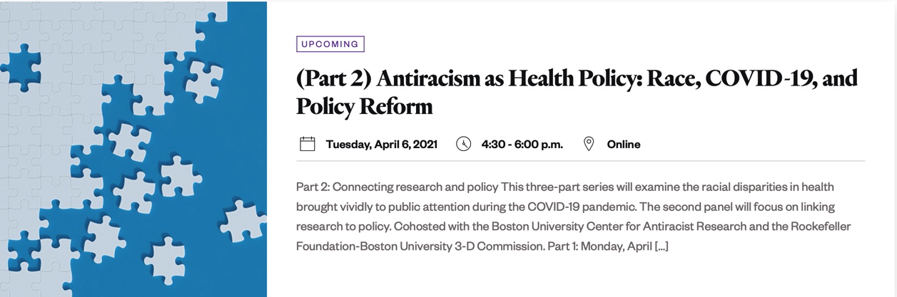 (Part 3) Antiracism as Health Policy: Race, COVID-19, and Policy Reform