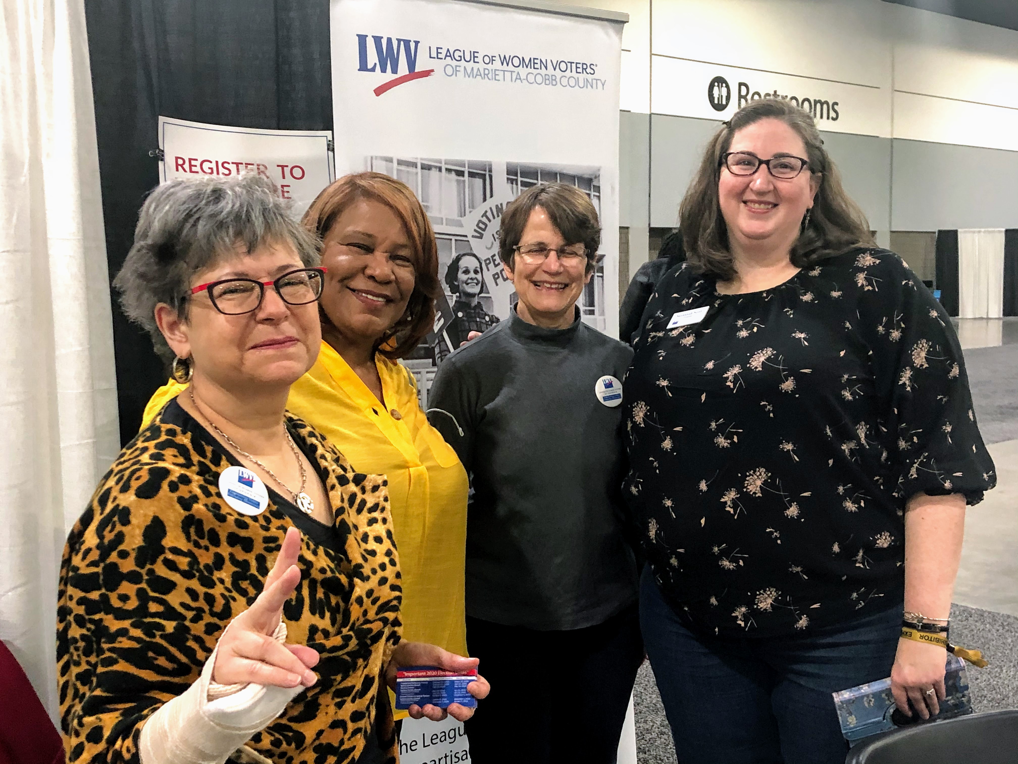 LWV - Ga, Dekalb and Marietta working together at the Bonner Brother Hair Show! 