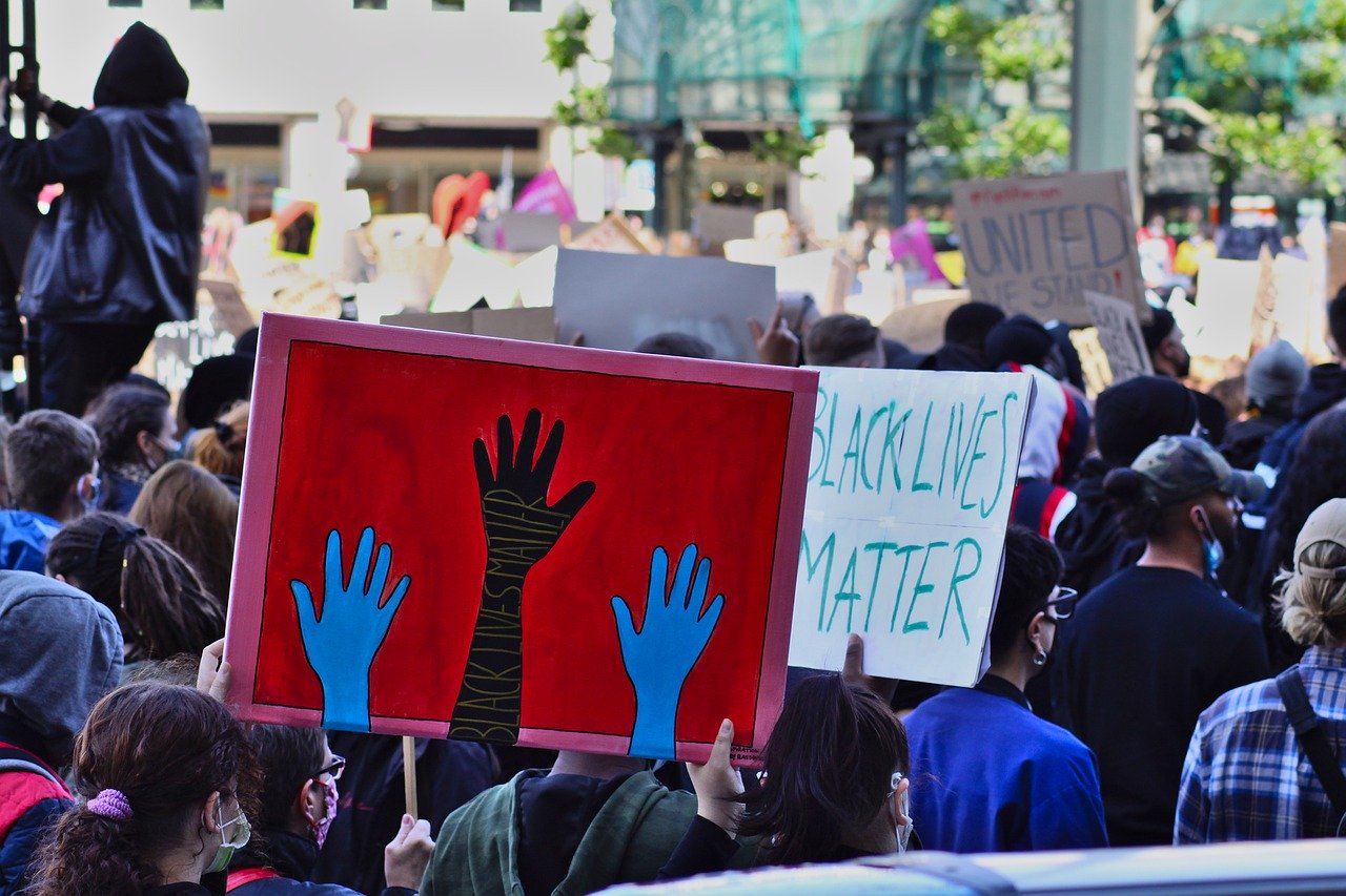 image of black lives matter protest